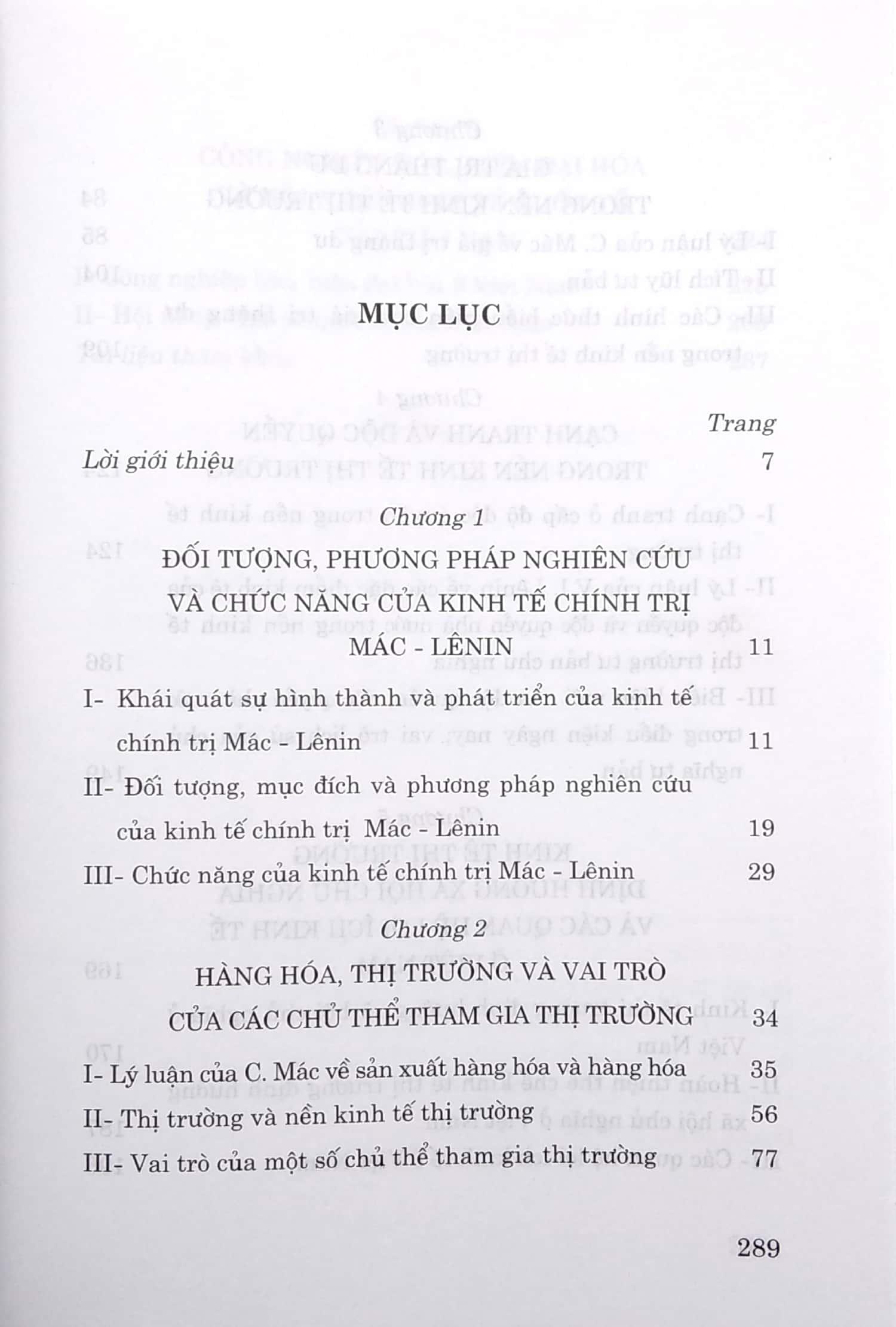 Giáo Trình Kinh Tế Chính Trị Mác - Lênin (Dành Cho Bậc Đại Học Hệ Không Chuyên Lý Luận Chính Trị)