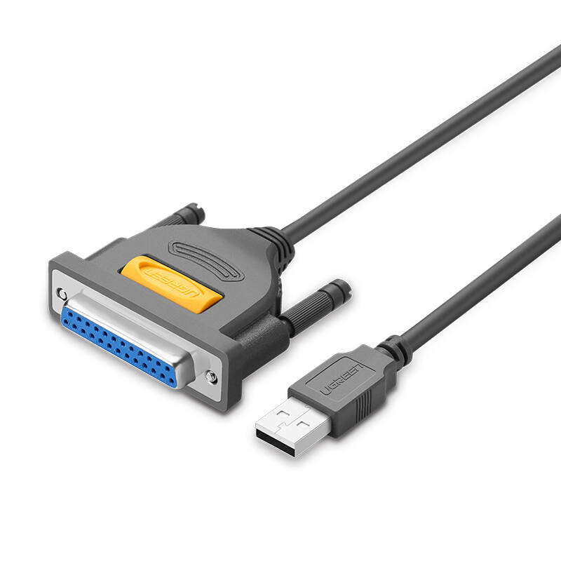 Dây máy in USB sang DB25 Parallet dài 1.8m UGREEN 20224 - Hàng chính hãng