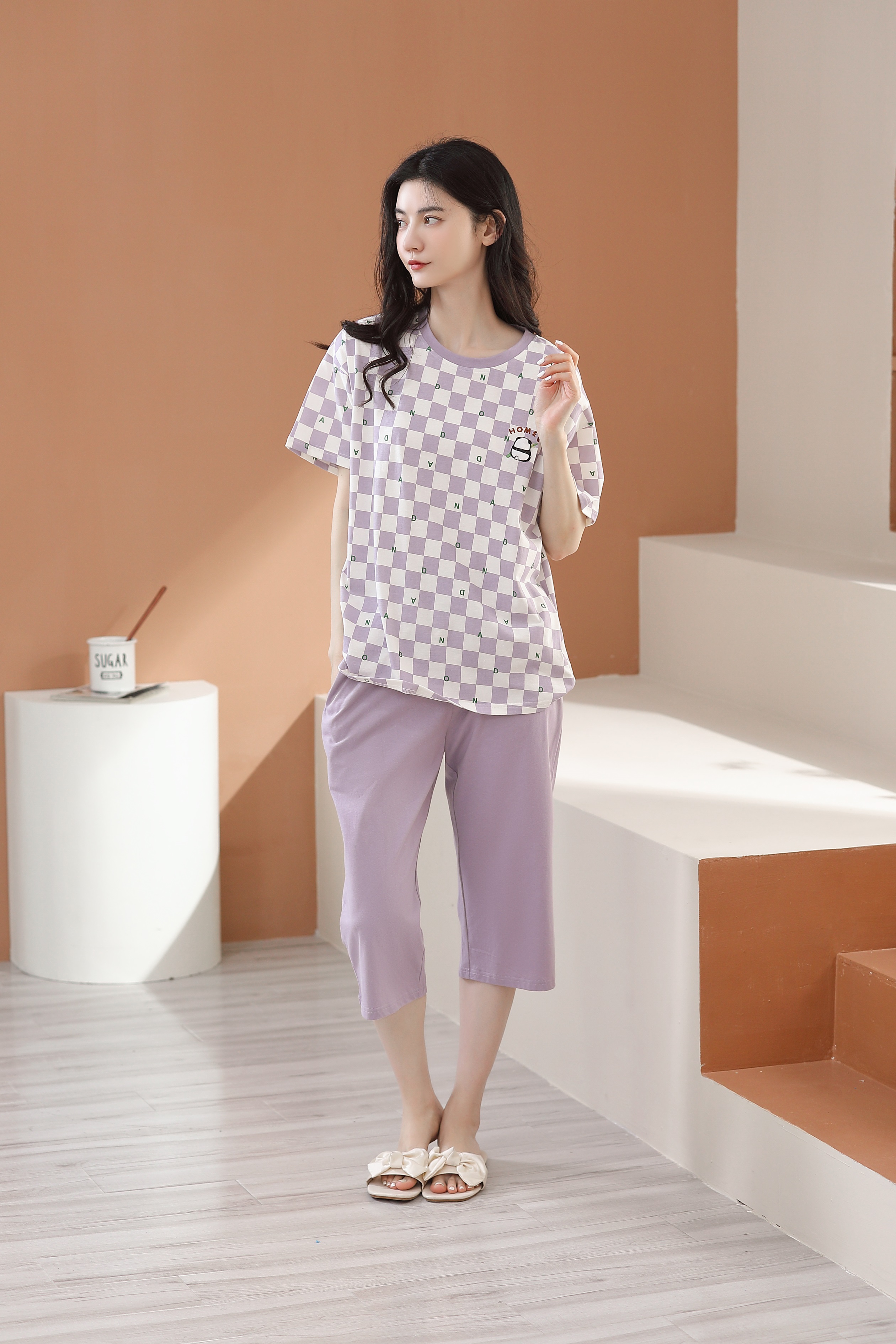 Quần áo mặc nhà cotton 5644