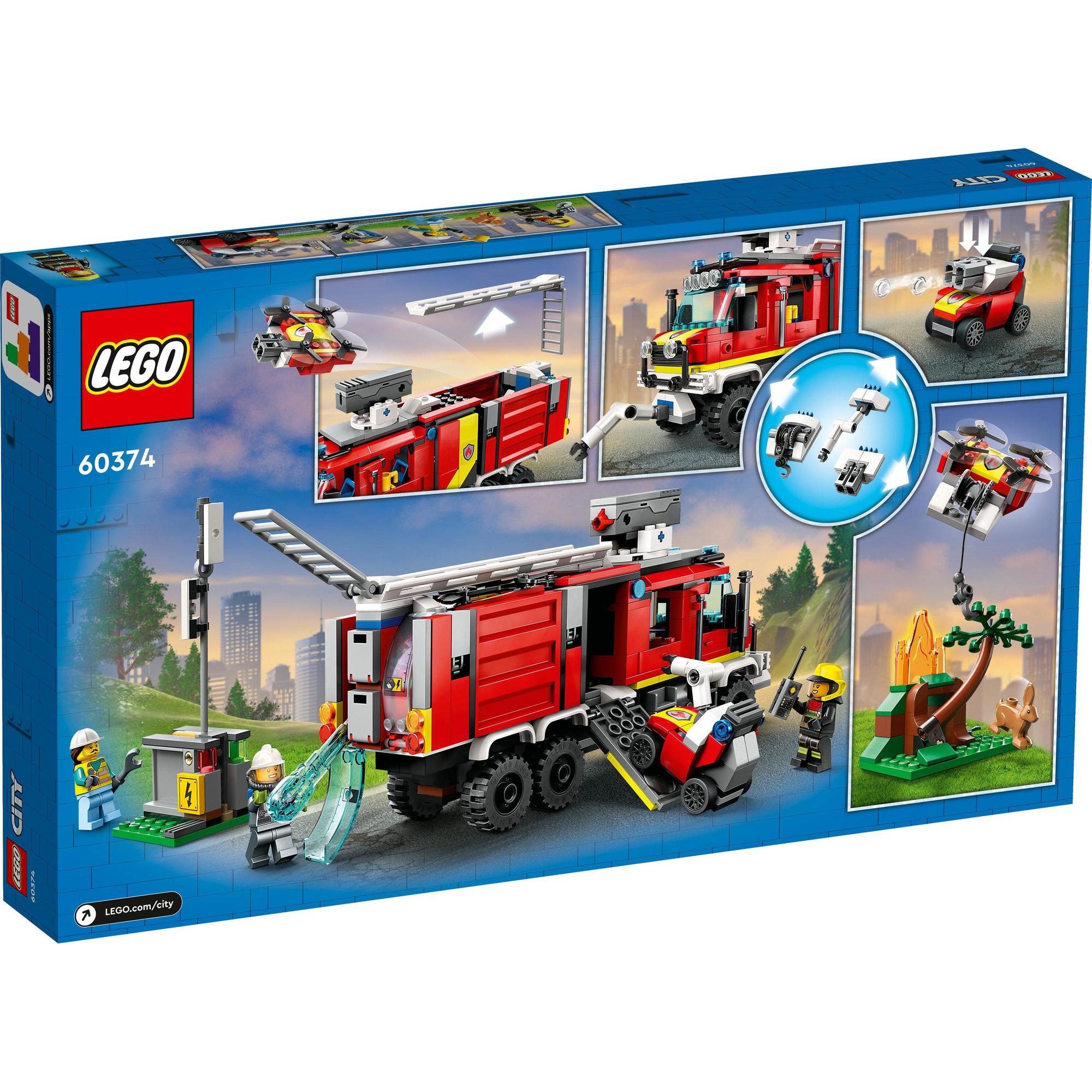 LEGO City 60374 Xe Cứu Hỏa Chuyên Dụng (502 Chi Tiết)