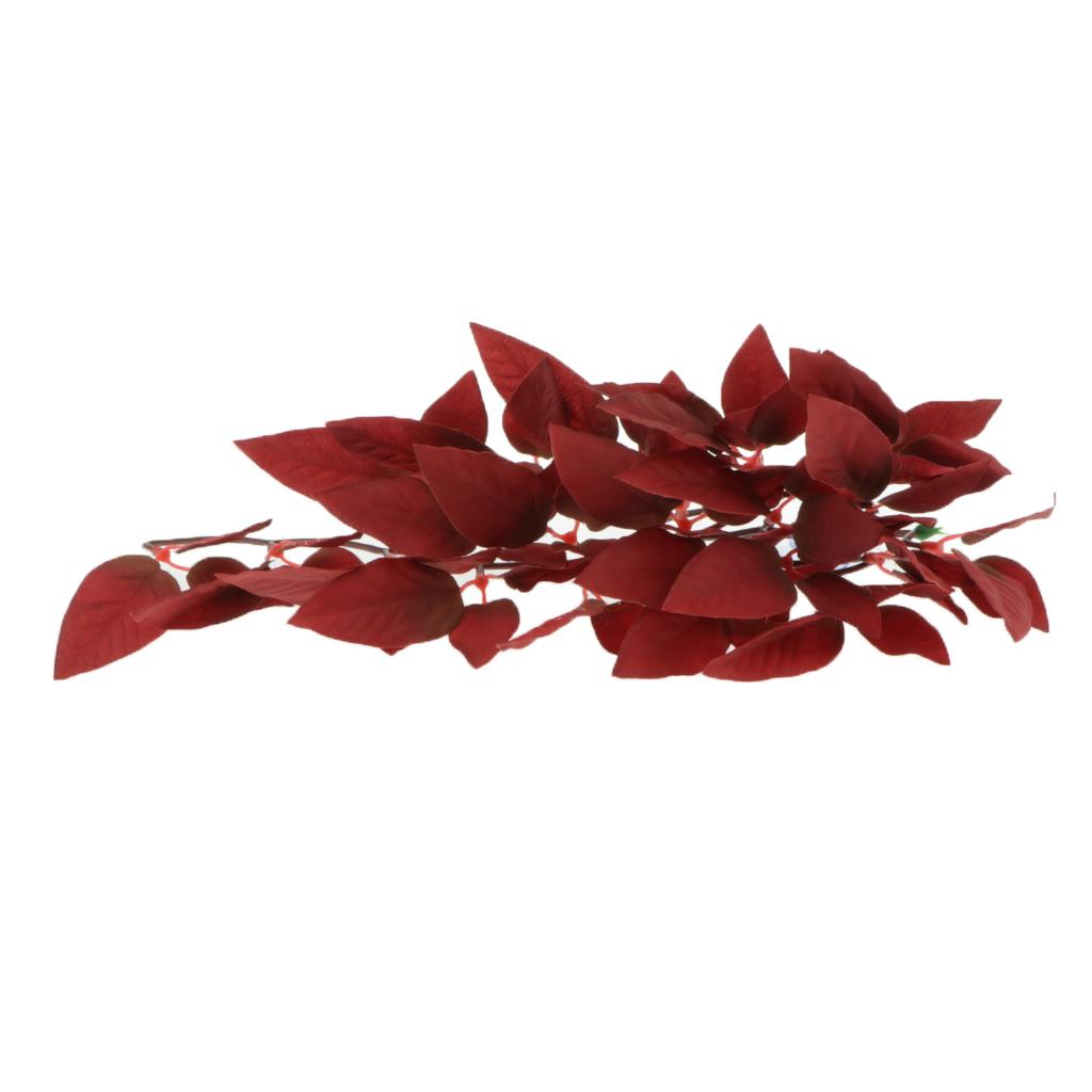 2 Pieces Vivid Fake Crane Plants Aquarium Tank Planting Reptile