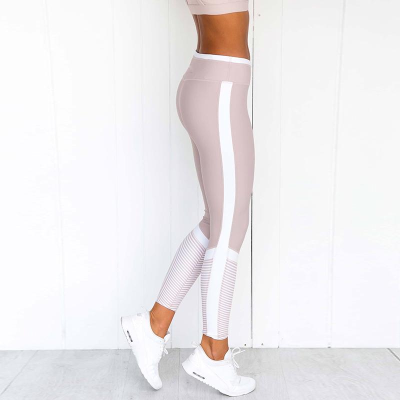 Hồng Tập Yoga Quần Legging Thể Thao Nữ Sóc Chống Tập Thể Dục Thể Thao Quần Legging Thun Quần Tập Yoga Nữ FT147 Khô Nhanh Quần Legging Thể Dục