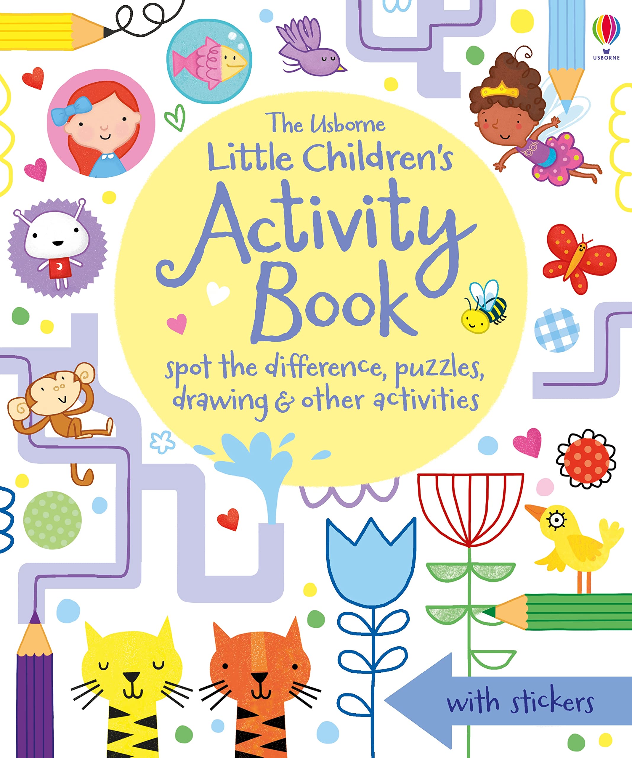 Sách tương tác thiếu nhi tiếng Anh - Little Children's Activity Book spot-the-difference, puzzles, drawings &amp; other activities