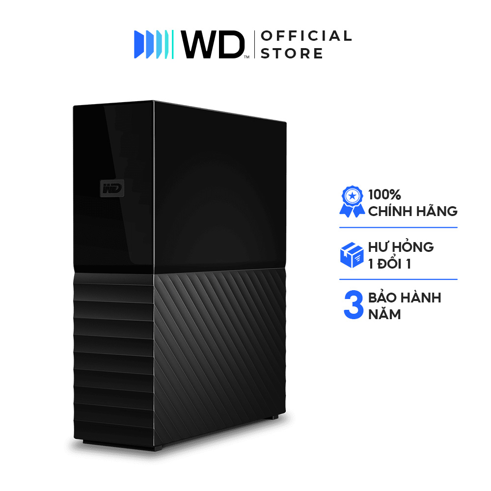 Ổ Cứng Để Bàn WD My Book 4TB/6TB/8TB/12TB/14TB/16TB/18TB 3.5 inch USB Gen 1 Hàng Chính Hãng