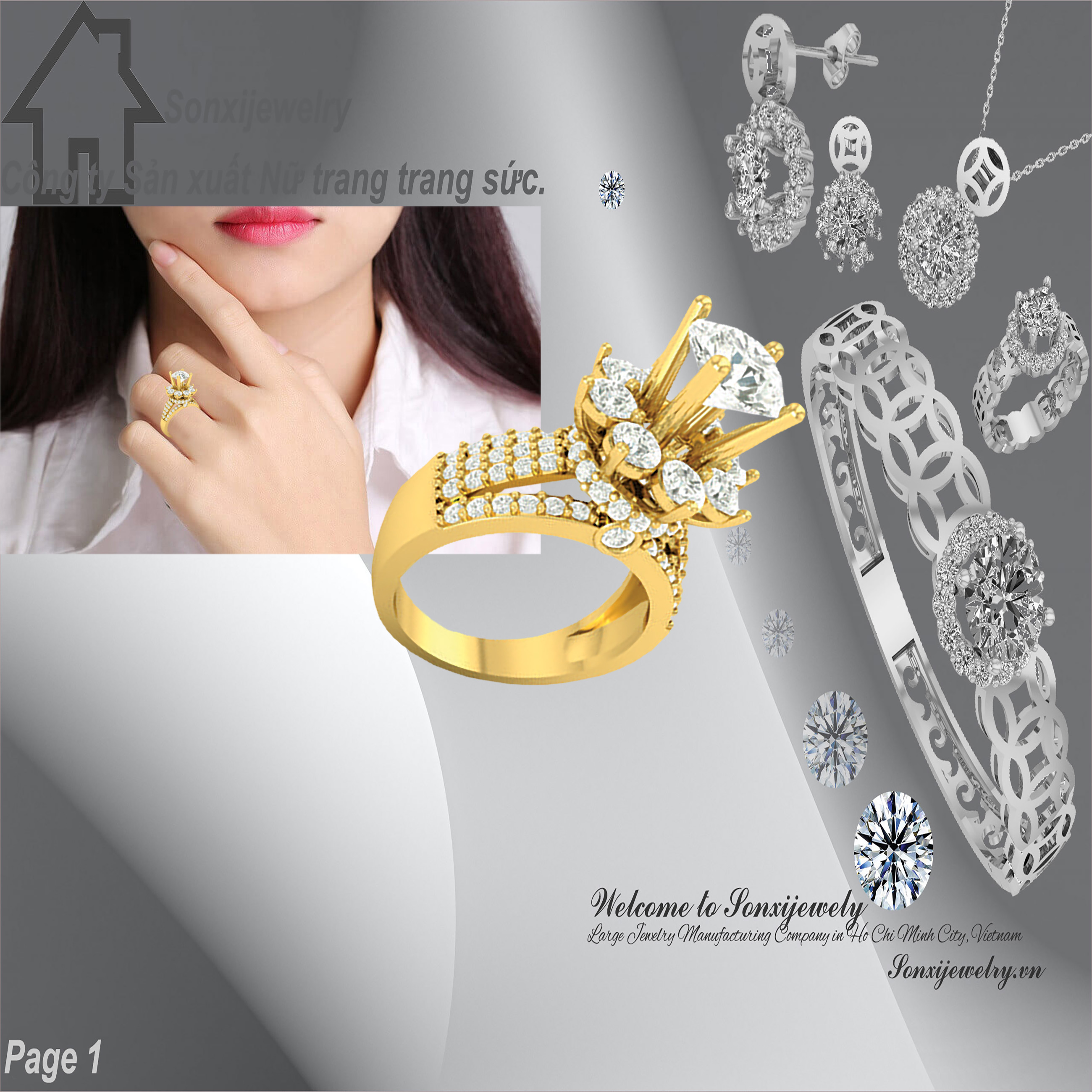 NHẪN NỮ THỜI TRANG MẪU ĐẸP 1503