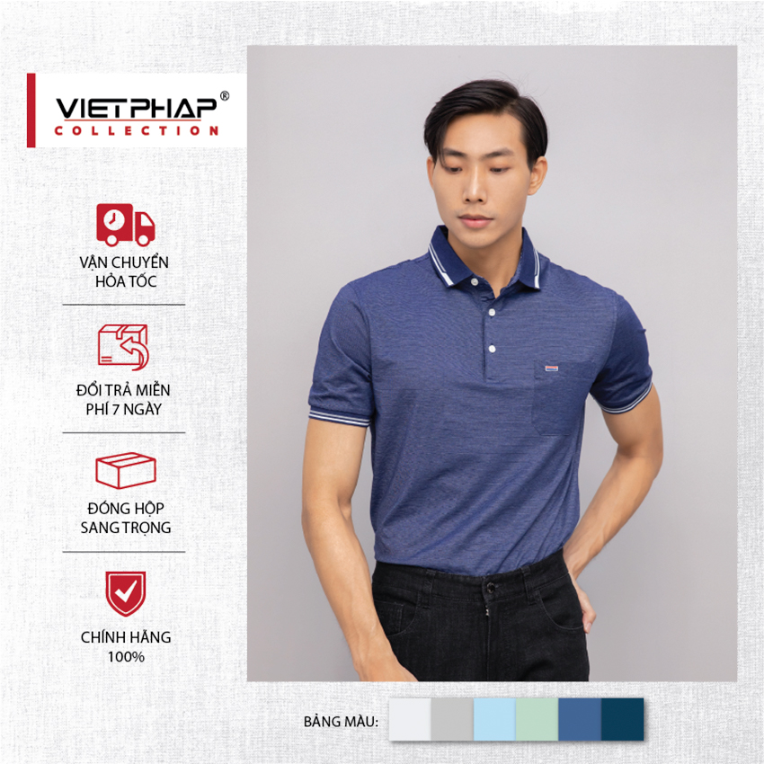 Áo Thun Milan Sọc Nhí Cao Cấp VIỆT PHÁP / Form Luxury - Chất liệu cotton co dãn và thấm hút mồ hôi tốt 30758