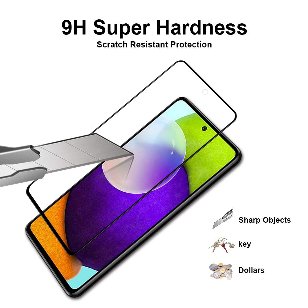 Miếng dán kính cường lực full màn hình 111D cho Samsung Galaxy A52 / A52 5G / A52s 5G hiệu HOTCASE (siêu mỏng chỉ 0.3mm, độ trong tuyệt đối, bo cong bảo vệ viền, độ cứng 9H) - hàng nhập khẩu