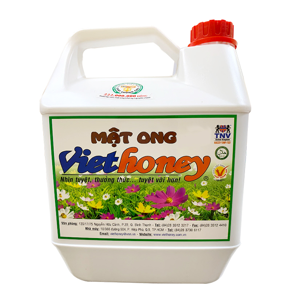 Mật ong Viethoney Can 5kg