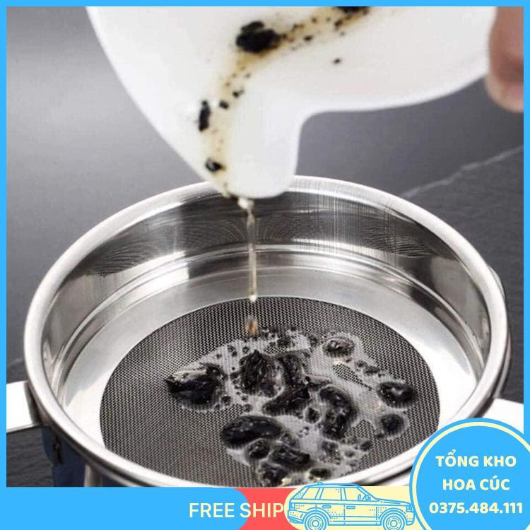 Ca Lọc Dầu Ăn Có Lưới Lọc Cặn Bằng Inox 304 Không Gỉ - Vận Chuyển Miễn Phí Toàn Quốc