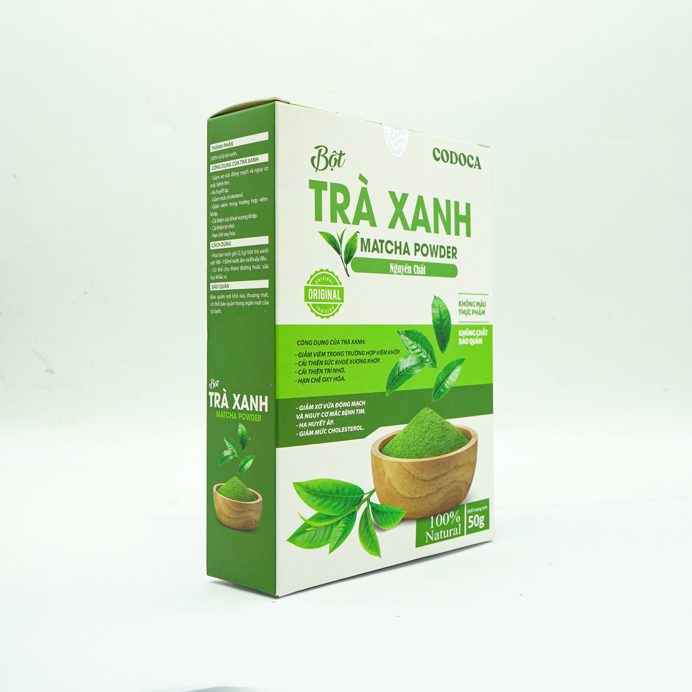 Bột Trà xanh Codoca nguyên chất sấy lạnh