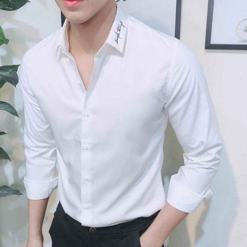 Áo Sơ Mi Nam Viền Cổ Chữ Ký GN622
