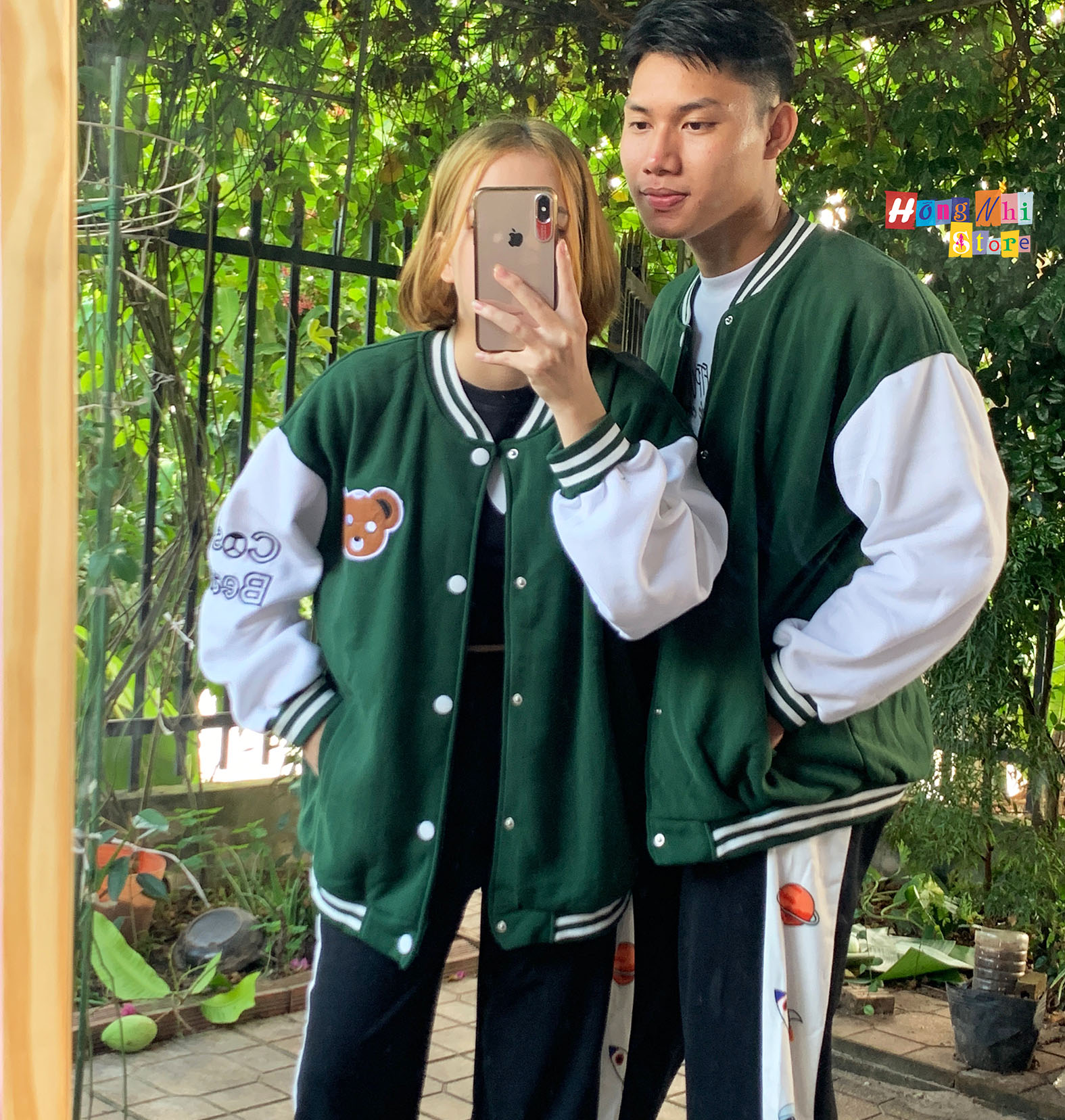 Áo Khoác Bomber Con Gấu Cost Bear Ulzzang Unisex Dáng Rộng Nam Nữ - MM - M