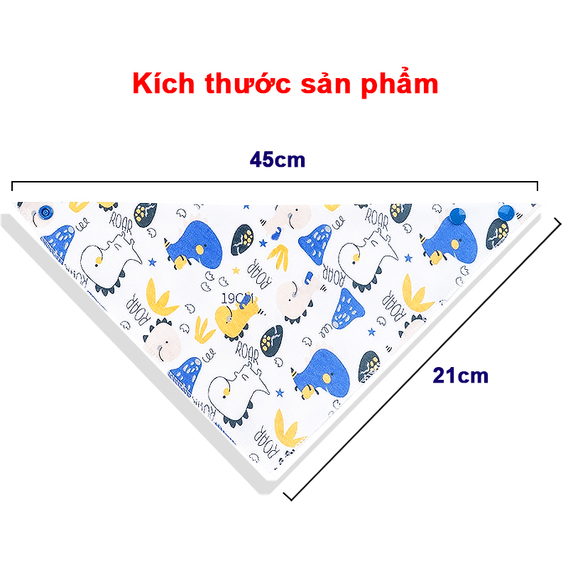 Yếm cho bé 0-4 tuổi cao cấp chất cottton dày dặn BBShine, Khăn yếm tam giác cho bé nhiều họa tiết ngộ nghĩnh – SS007