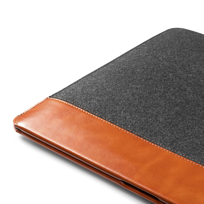 Túi Chống Sốc TOMTOC (USA) Felt Và PU Leather Cho iPad 9.7&quot;-11&quot;/iPad Pro 12.9&quot; - Hàng Chính Hãng