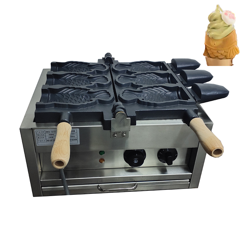 Máy Làm Bánh Cá Đựng Kem - Taiyaki Waffle maker