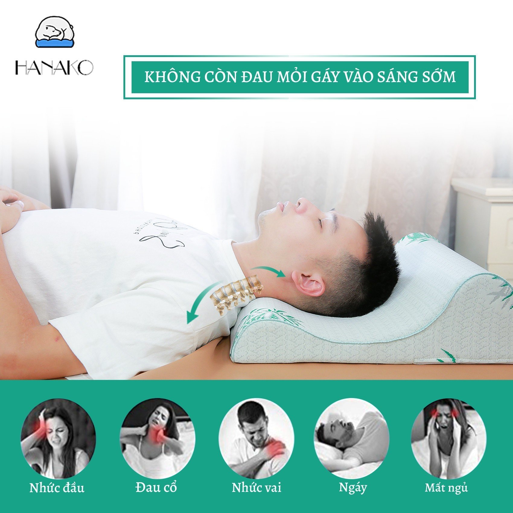COMBO gối kê chống thoái hóa đốt sống cổ và gối kê lưng chống thoát vị đĩa đệm CHÍNH HÃNG - BẢO HÀNH 12 tháng