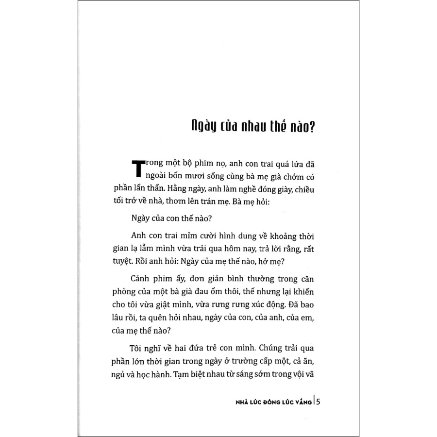 Nhà Lúc Đông Lúc Vắng