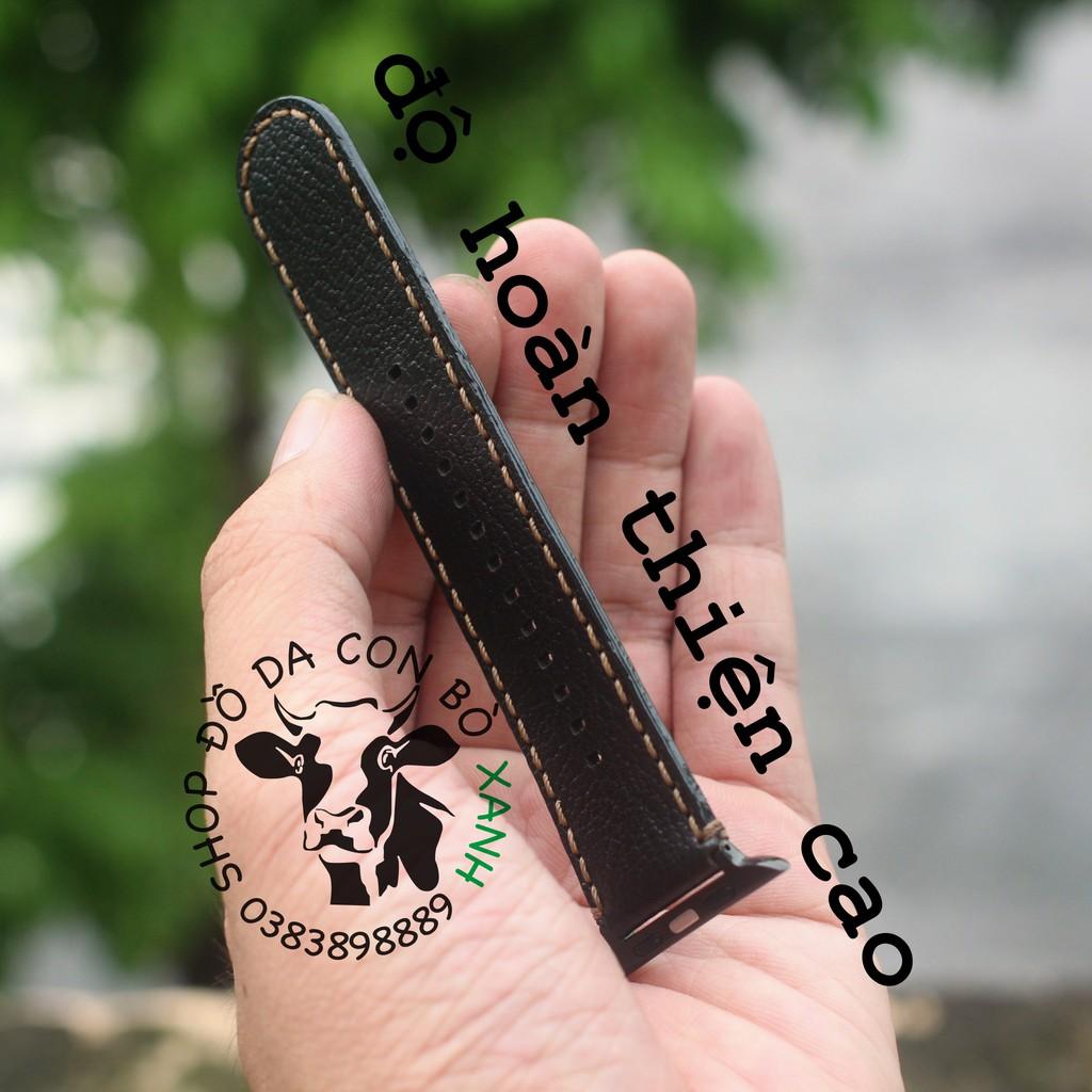 Dây da cho Apple Watch handmade da thật Alran