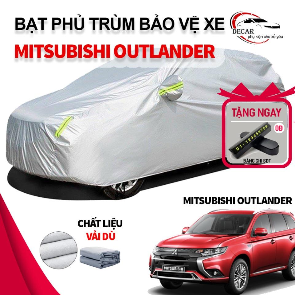Bạt phủ xe ô tô 3 lớp thông minh, chất liệu vải dù oxford cao cấp, áo trùm bảo vệ xe Mitsubishi Outlander