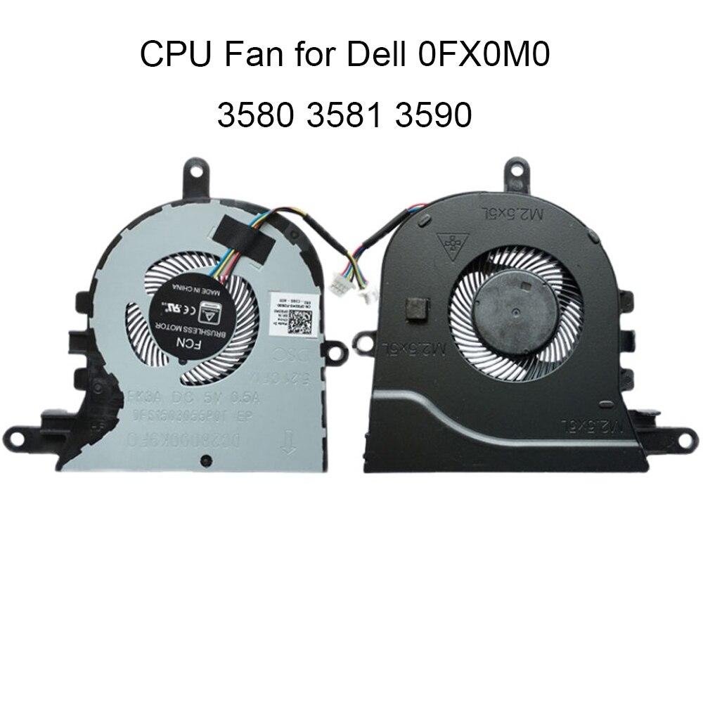 Mới Quạt Tản Nhiệt Fx0m0 Cho Cpu Máy Tính Dell Inspiron 3580 3581 Latitude 3590 E3590 L3590 Cn-0fx0m Dc28000k9f0