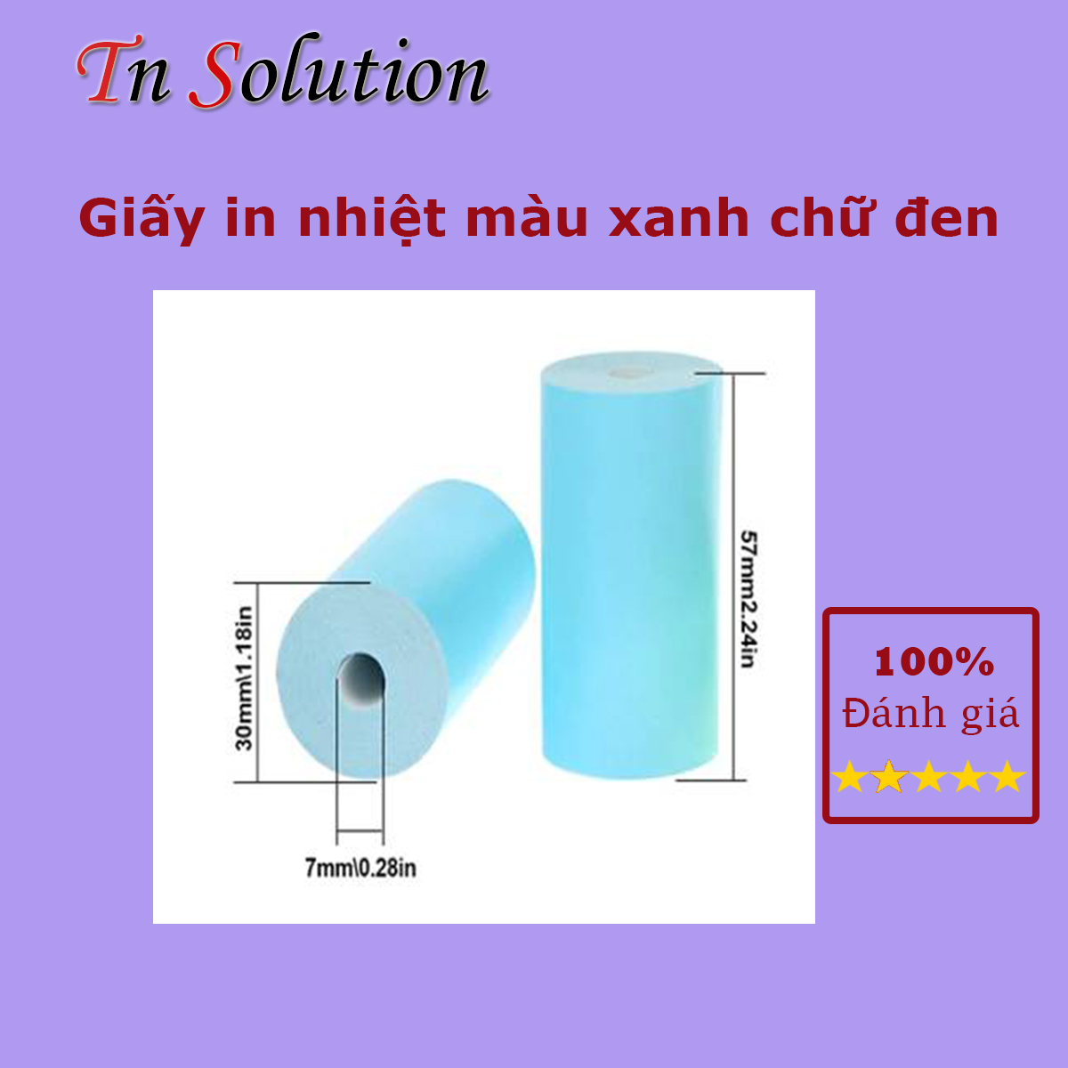 Giáy in nhiệt màu cho tất cả dòng máy in minii