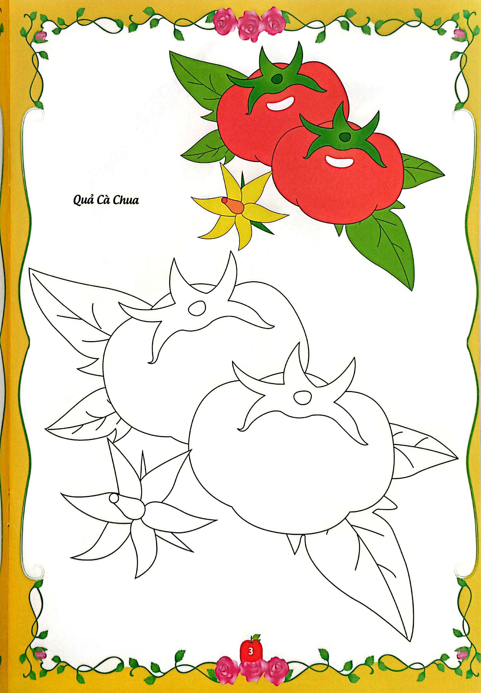 Sách - Bé Tập Tô Màu - Củ, Quả