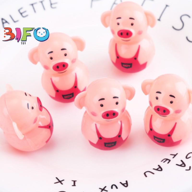 Đồ chơi lật đật mini heo Piggy tumbler đáng yêu vừa chơi vừa trang trí