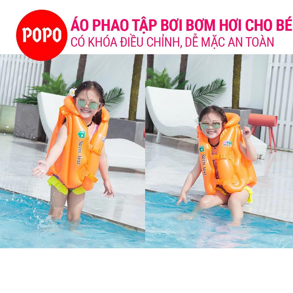 Áo phao bơi trẻ em có khóa bấm điều chỉnh cao cấp, chất liệu an toàn dày dặn cao cấp cho bé SPORTY