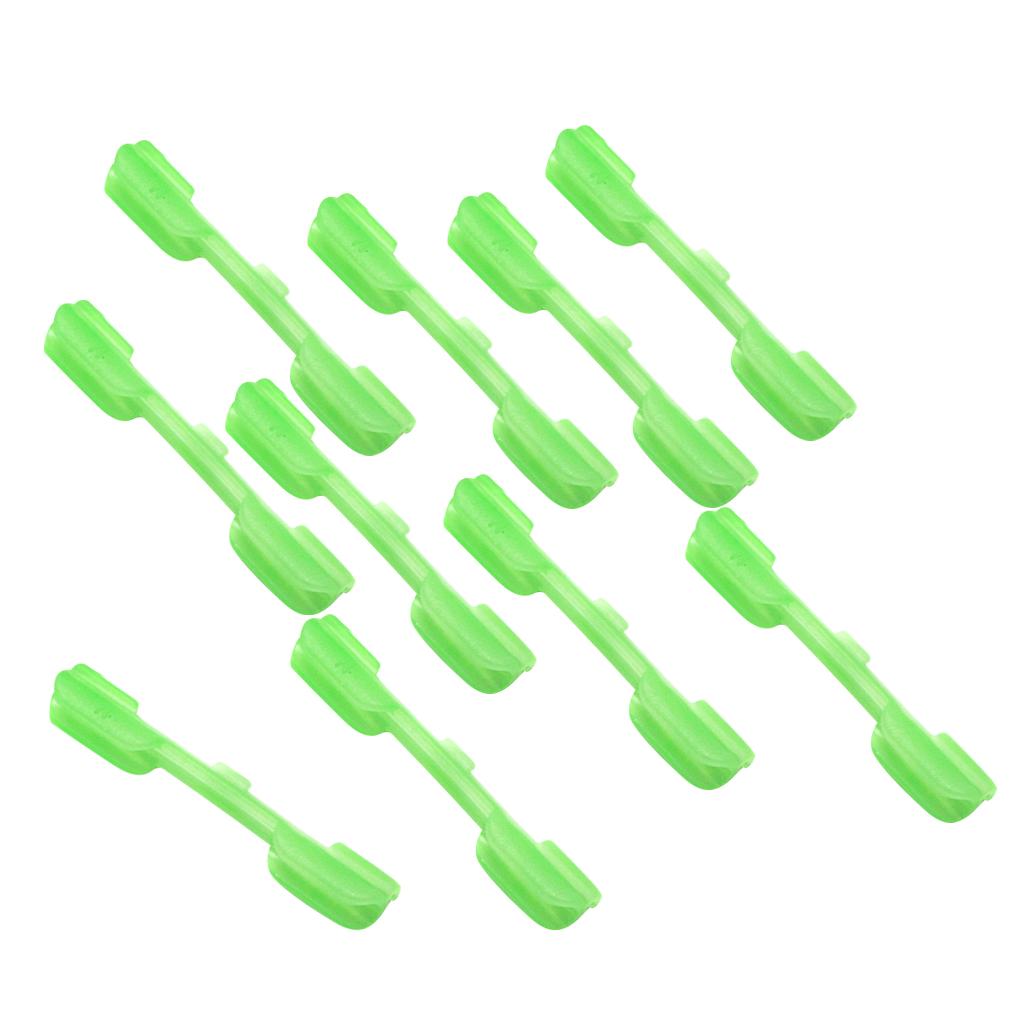 10pcs Fluorescent Glow Stick Clip Fishing Rod Clips Small S