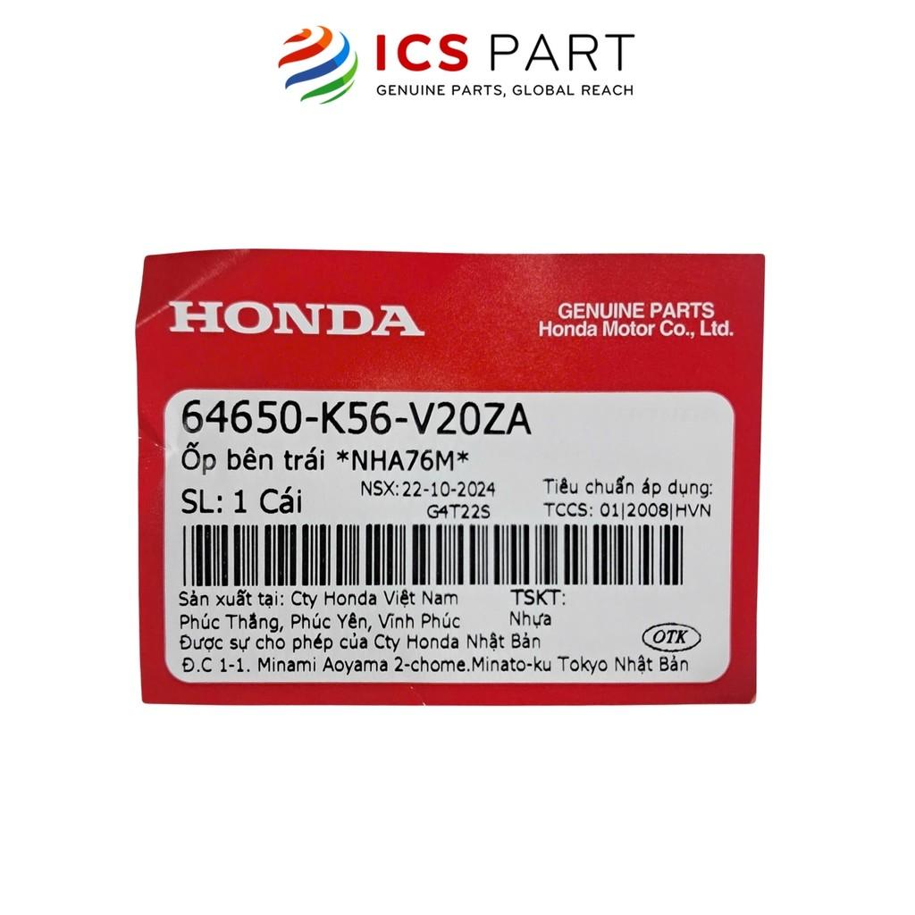 Nhựa Cánh Yếm Trái Nha76M HONDA Winner 150 V1 2016-2018 Màu Đen mờ (64650K56V20ZA)