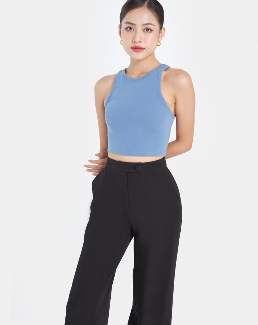 Quần Dài Ống Rộng Nữ Thời Trang JUNO Chạy Chỉ Nổi JNQDA020
