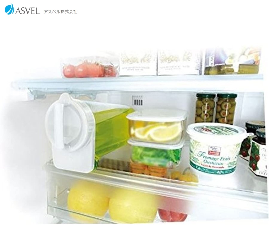 Bình nước nắp khóa Asvel Drink Vio 2.2L lam từ nhựa AS cao cấp - nội địa Nhật Bản