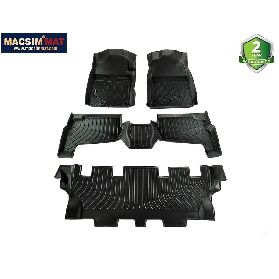 Thảm lót sàn xe ô tô Suzuki Avanza 2015-2020 Nhãn hiệu Macsim chất liệu nhựa TPV cao cấp màu đen