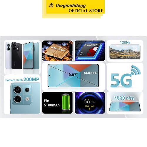 Điện thoại Xiaomi Redmi Note 13 Pro 5G 8GB/256GB - Hàng Chính Hãng