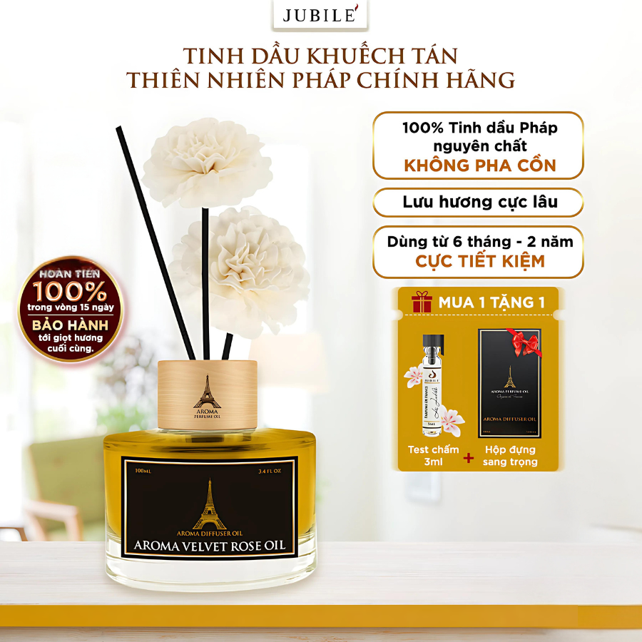 Verbena Provence - Tinh Dầu Thơm Phòng Que Gỗ, Nước Hoa Khuếch Tán Thiên Nhiên 100ml Cao Cấp, Sang Trọng