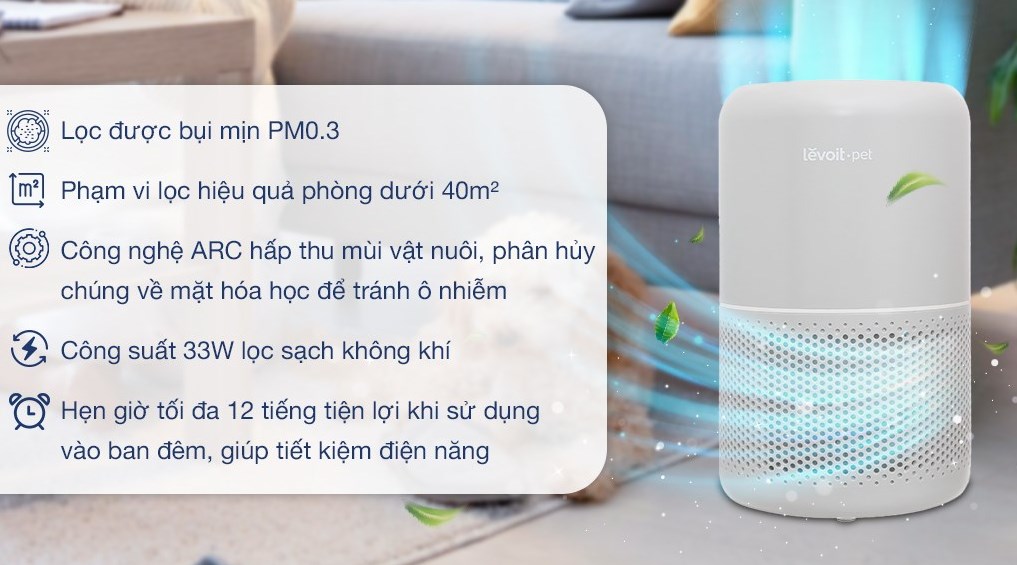 Máy lọc không khí Levoit Core P350 -HÀNG CHÍNH HÃNG