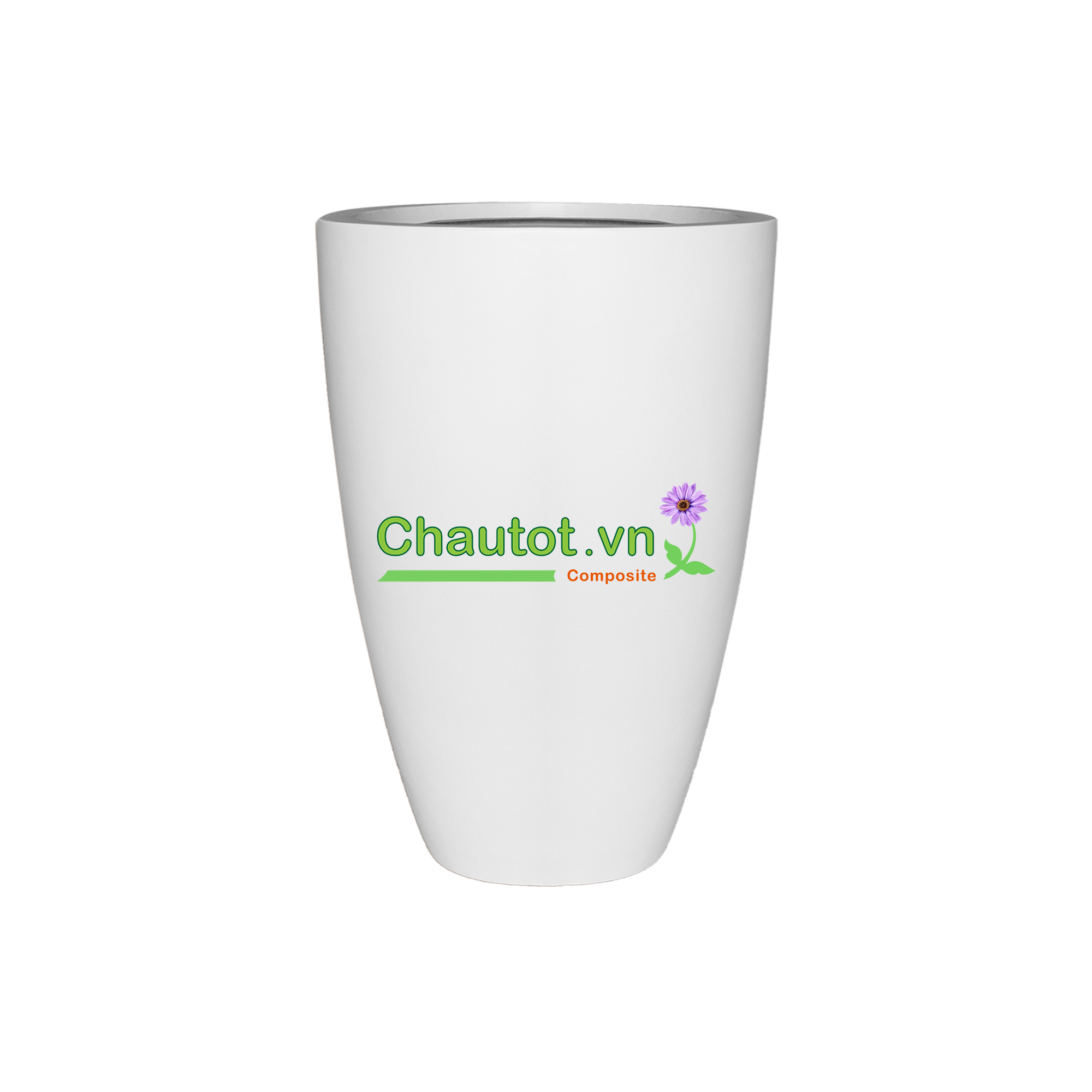 Chậu Composite Tròn 36x36x56cm|MÀU GỖ|CT2024-BAOBINH