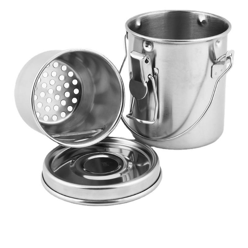 Bàn chải làm sạch làm bằng thép không gỉ với nắp chống rò rỉ -sơn bằng bàn chải tay cầm tay cầm tay sơn acrylic với bể làm sạch / màn hình lọc có thể tháo rời