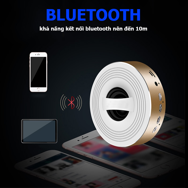 Loa Bluetooth Không Dây A3,Thết Kế Độc Đáo, Nhỏ Gọn, Hỗ Trợ USB, Thẻ Nhớ
