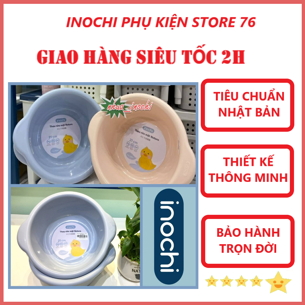 Thau , Chậu Rửa Đa Năng / Thau Rửa Mặt , Rau Củ Quả Notoro Nhiều Size ( Tặng kèm khăn lau tay pakasa) - Hàng Chính Hãng ( Giao màu ngẫu nhiên)