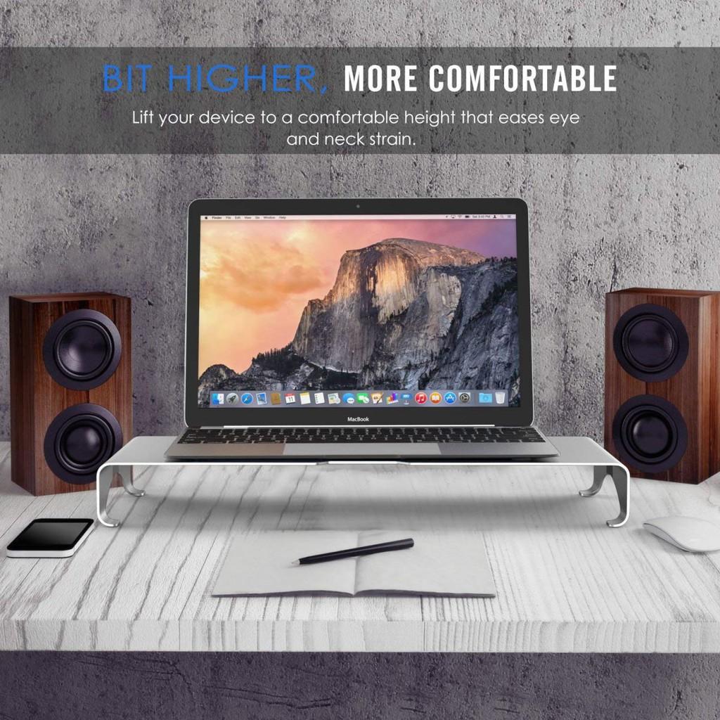 Kệ nhôm nguyên khối cho Imac, Macbook, Laptop PC ...(2 size)