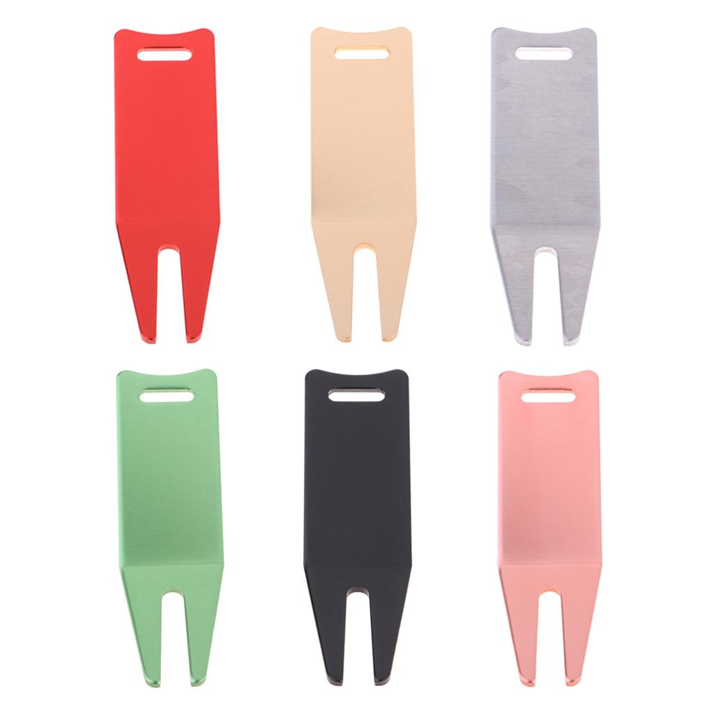 Alloy Golf Divot Repair Tool Fork Prongs for Putting Green Pitch Lawn Maintaining Fixing