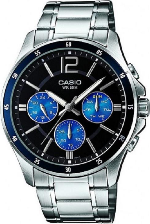 Đồng hồ nam dây thép không gỉ Casio MTP-1374D-2AVDF