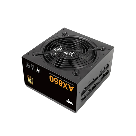 Nguồn máy tính AIGO AX850 APFC, DC to DC, 80 GOLD, Full Modular - Hàng Chính Hãng