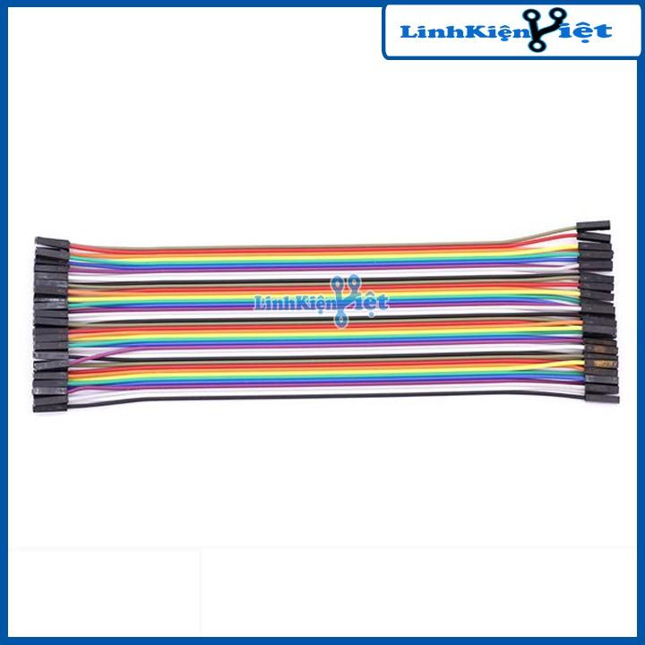 Tệp 10 Sợi Dây Nối 40P 7 Màu Dài 21Cm