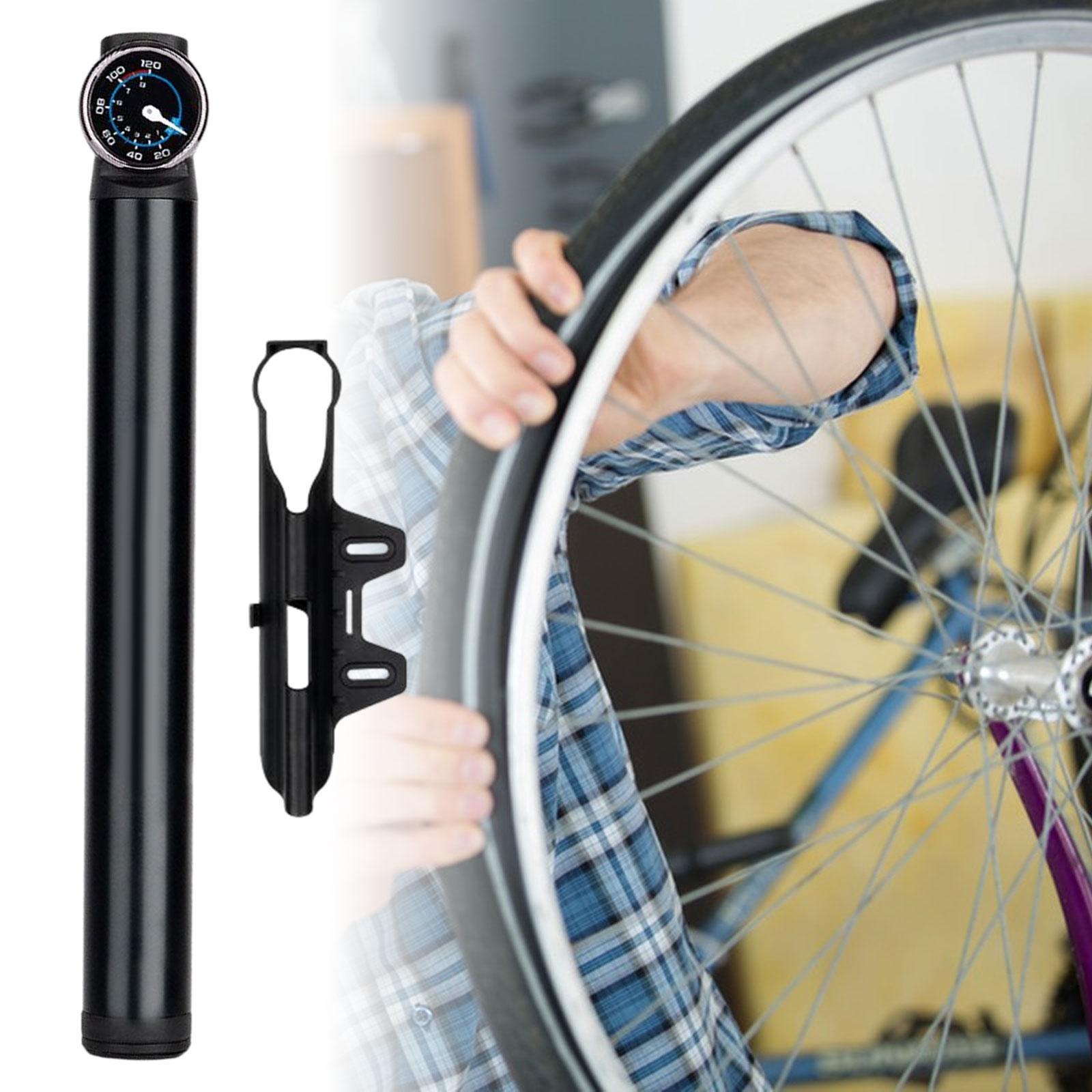 Mini Bike Pumps hand Pump Portable High Pressure Mount Bracket Small Tire Inflator Max 120PSI for Mountain Bike Outdoor Cycling