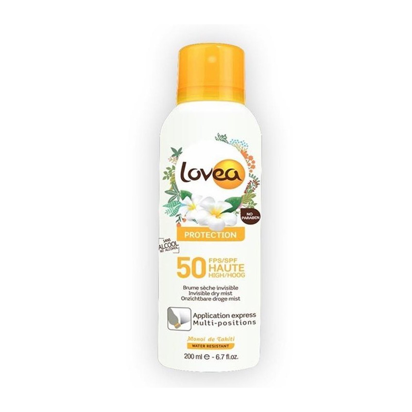 Xịt chống nắng LOVEA Brume sèche invisible Haute Protection FPS 50 200ml