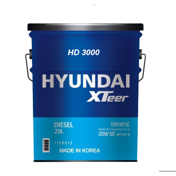 Dầu nhớt xe hạng nặng Hyundai HD3000 20W50 CF4 20 lít