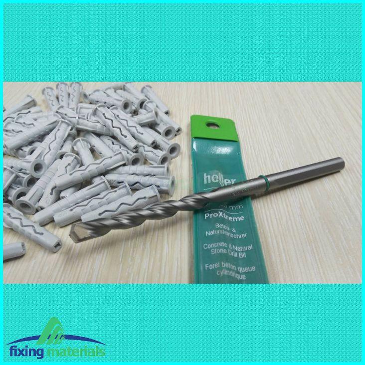 Combo gồm 100 cái tắc kê nhựa Friulsider XP + 1 mũi khoan Heller