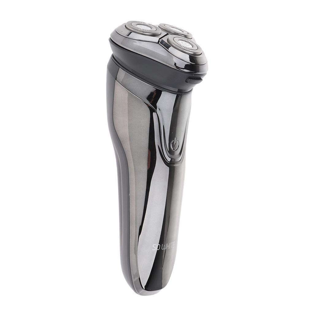 Rechargeable Waterproof Electric Shaver Wet &amp; Dry Rotary Shavers for Men Electric Shaving with Pop-up Trimmer